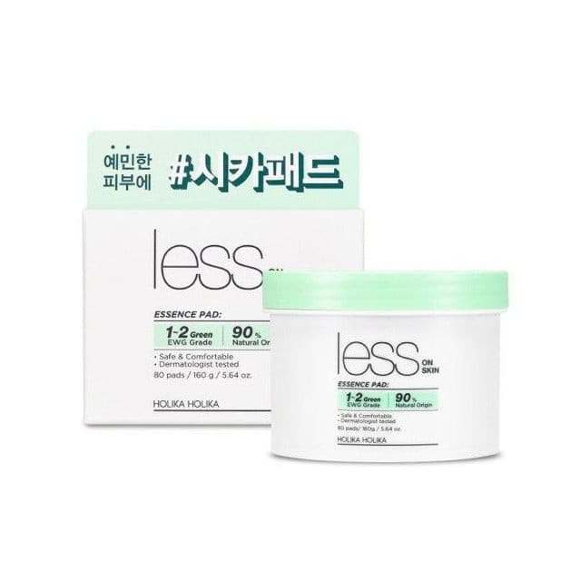 HOLIKA HOLIKA Less on Skin Essence Pad 80ea Korean skincare Kbeauty Cosmetics