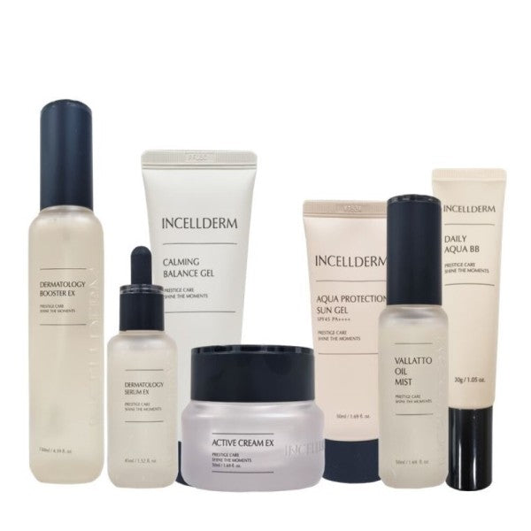 INCELLDERM Travel Kit 11pcs - Complete Skincare Set with