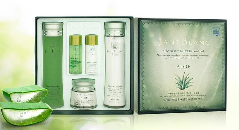 JANT BLANC ALOE ESSENTIAL Women Skin Care 3 pcs Set Korean skincare Kbeauty Cosmetics