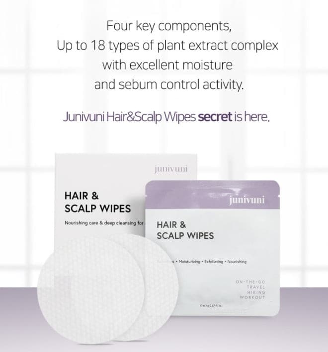 JUNUVUNI Hair And Scalp Wipes 17ml x 5ea Korean haircare Kbeauty Cosmetic