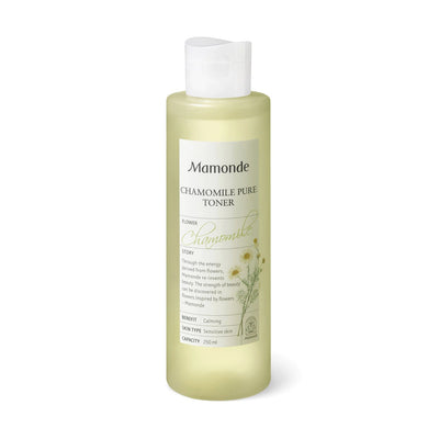Mamonde Chamomile Pure Toner 250ml is only 6 ingredients used.Mild toner for sensitive skin that only contains essential ingredients.