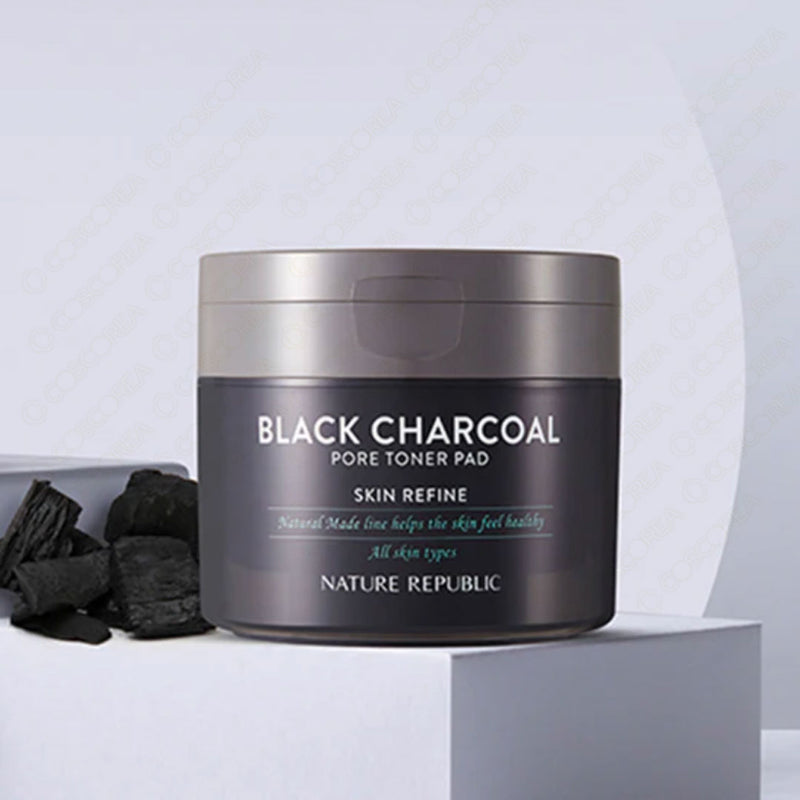 Natural Republic Natural Made Black Charcoal Pore Toner Pad 50sheet