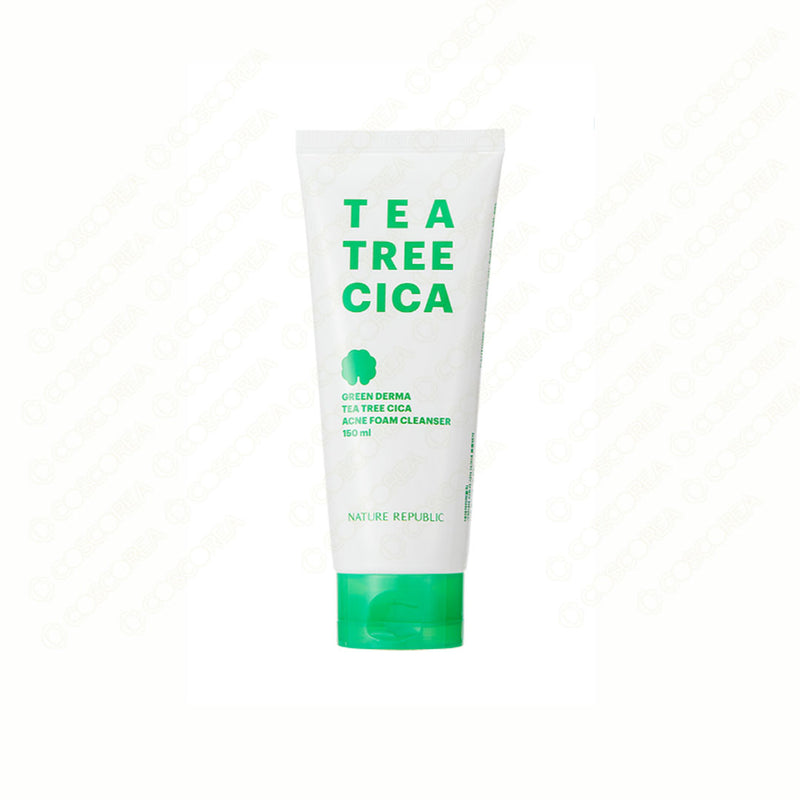 Nature Republic Green Derma Tea Tree Cica Acne Foam Cleanser 150ml