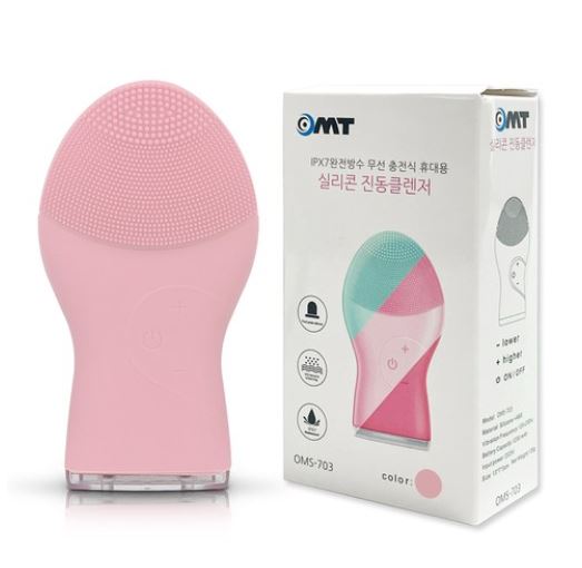OMT Wireless Rechargeable Face Washing Brush Massager Cleanser 1ea.
