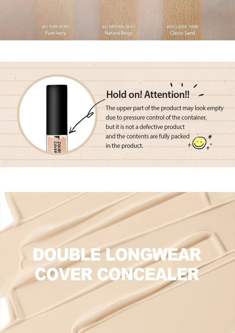 PERIPERA Double Longwear Cover Concealer 5.5g.
