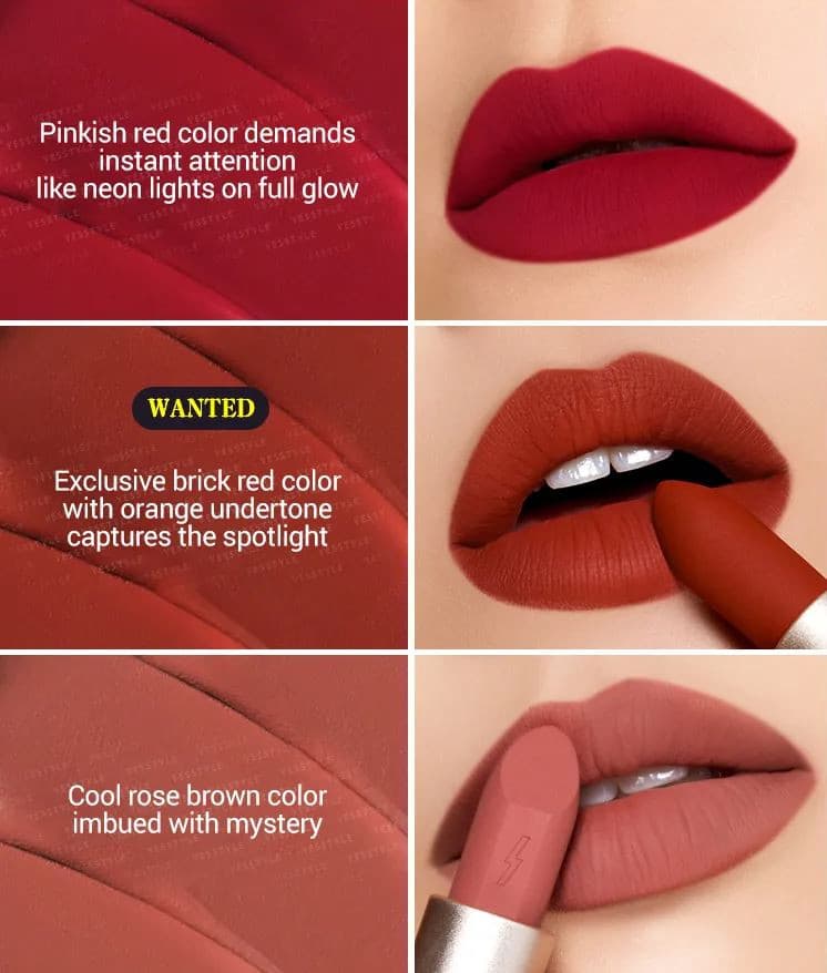 PONY EFFECT Powdery Whisper Lipstick 3.5g.