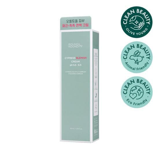 ROUND AROUND Cypress Blemish Cream 80ml.