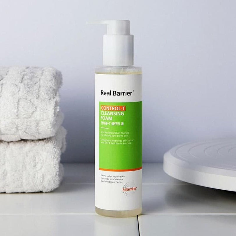 Real Barrier Control T Cleansing Foam 190ml Korean skincare Kbeauty Cosmetics