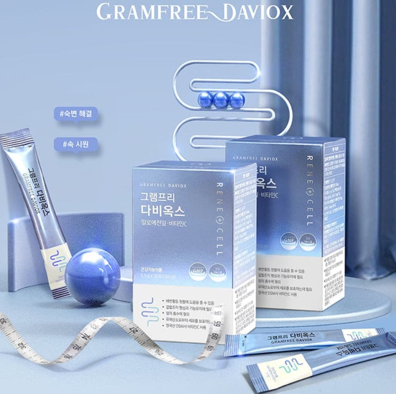 RENE CELL Gramfree Daviox 5.5g x 30 packets.