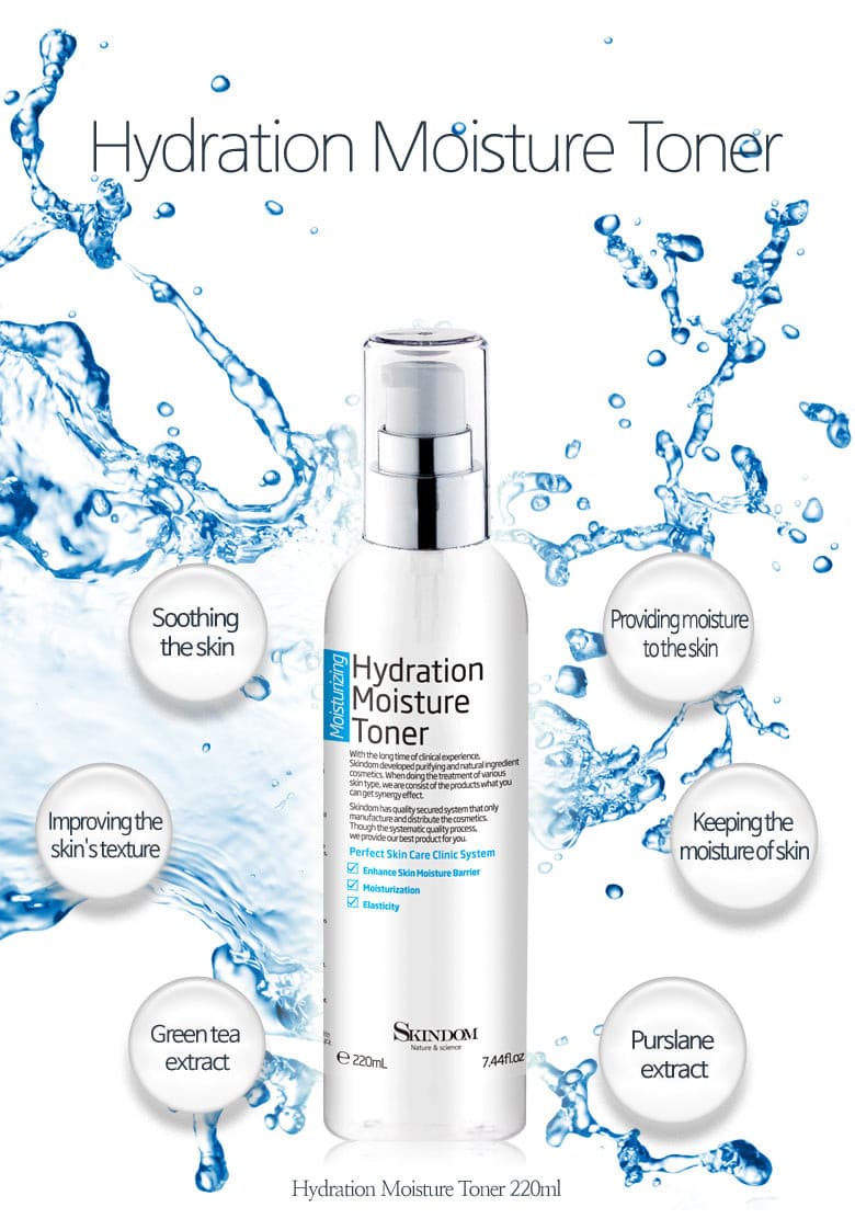 SKINDOM Hydration Moisture Toner 220ml.