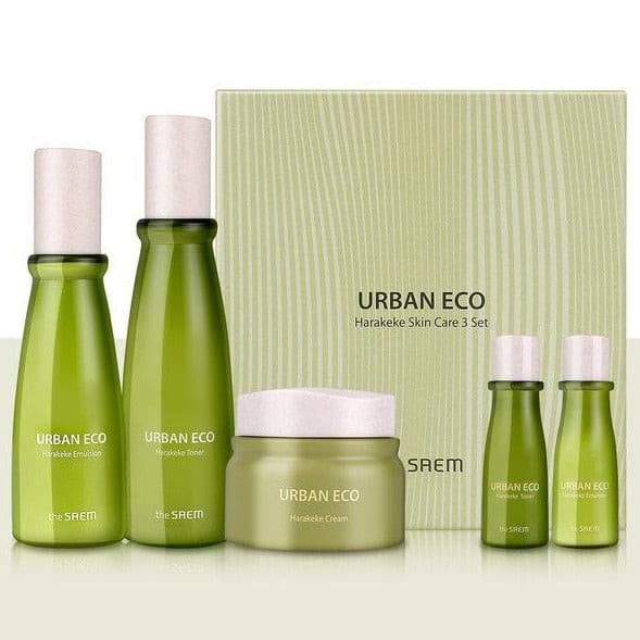 THE SAEM Urban Eco Harakeke Skin Care 3 Set.