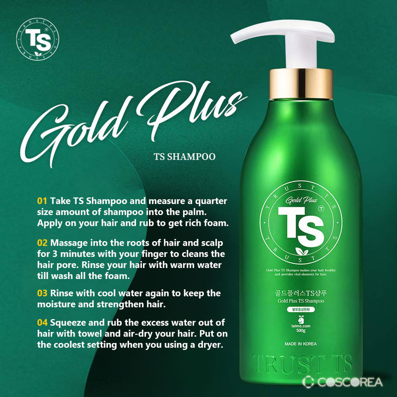 TS Gold Plus Shampoo 500ml.
