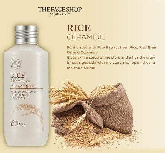 חנות הפנים אורז וסרמיד מעניק לחות טונר 150 מ"ל קוריאני לטיפוח העור Kbeauty קוסמטיקה