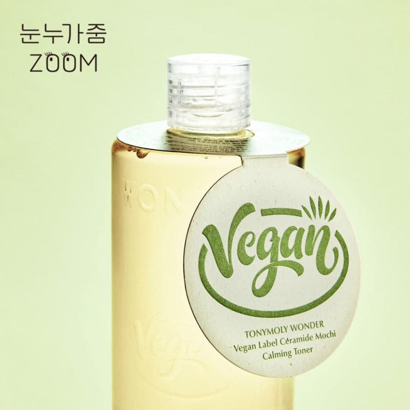 TONYMOLY Wonder Vegan Label Ceramide Mochi Calming Toner 500ml Vegan Cosmetic Korean skincare Kbeauty Cosmetics