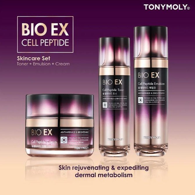 TONYMOLY Bio EX Cell Peptide 3 Set Korean skincare Kbeauty Cosmetics