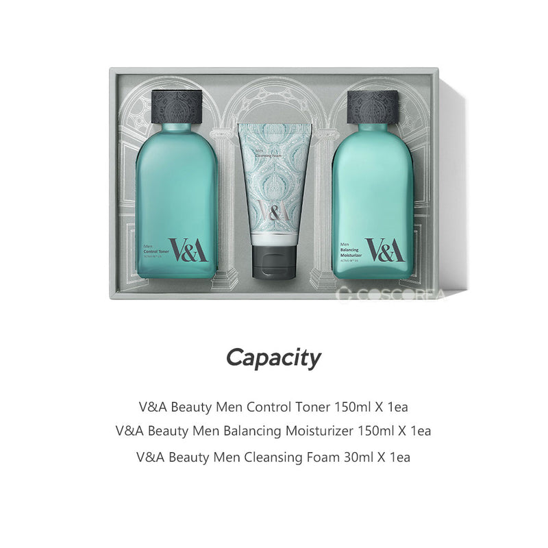 V&A Beauty Men Skin Care Essential Set.