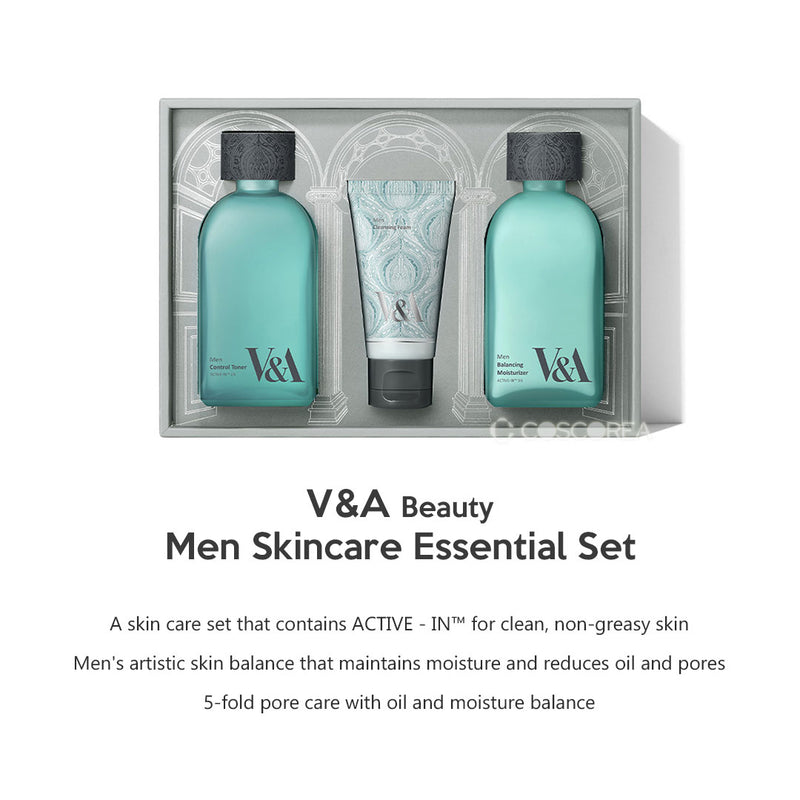 V&A Beauty Men Skin Care Essential Set.