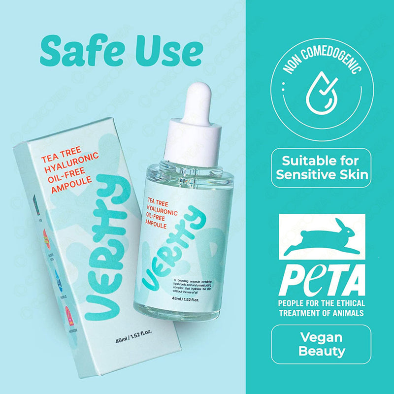 Vertty Tea Tree Hyaluronic Oil Free Ampoule 45ml