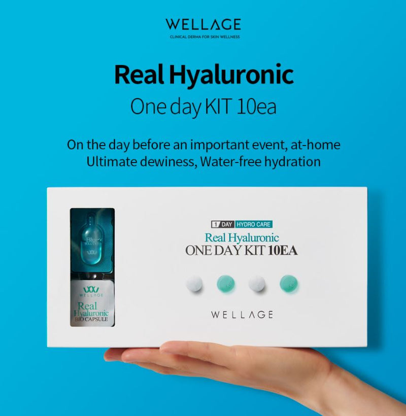 WELLAGE Real Hyaluronic One Day Kit 10ea Korean skincare Kbeauty Cosmetics