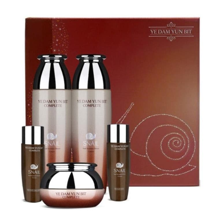 Ye Dam Yun Bit Complete Snail Recover Skincare Set 5ea Korean skincare Kbeauty Cosmetics