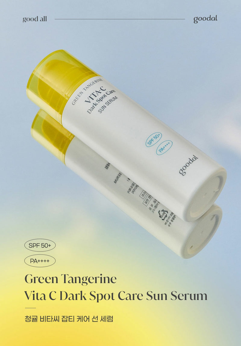 GOODAL Green Tangerine Vita-C Dark Spot Care Sun Serum SPF50+ PA++++ 50ml.