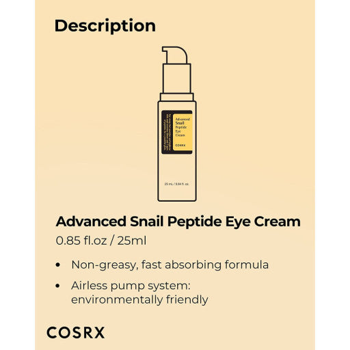 COSRX Advanced Snail Peptide Eye Cream 25ml.